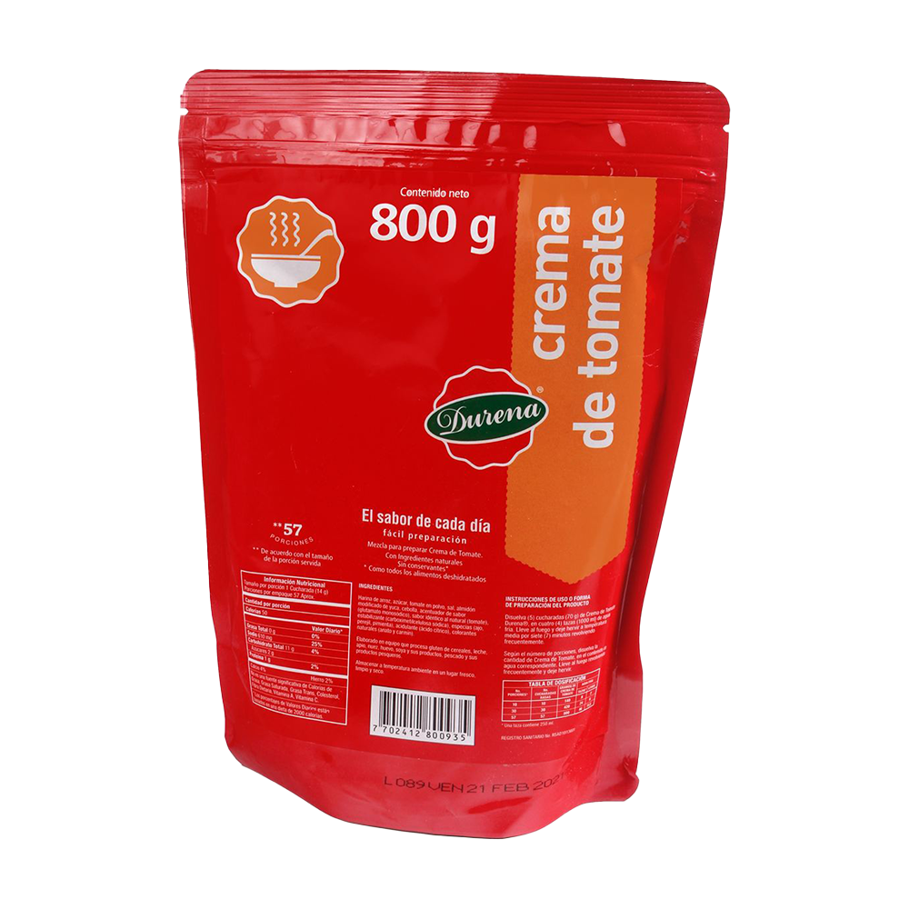 dur crem tomate 800g